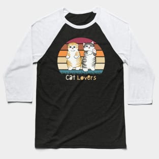 Cat Lovers Baseball T-Shirt